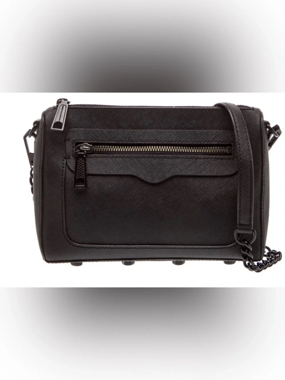 Rebecca Minkoff Avery Saffiano Leather Chain-Detail Crossbody